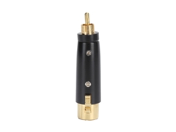 Adaptador Rca Macho Para Xlr Fêmea Com Prata Dourada Conector De Áudio Para Mixer Microfone