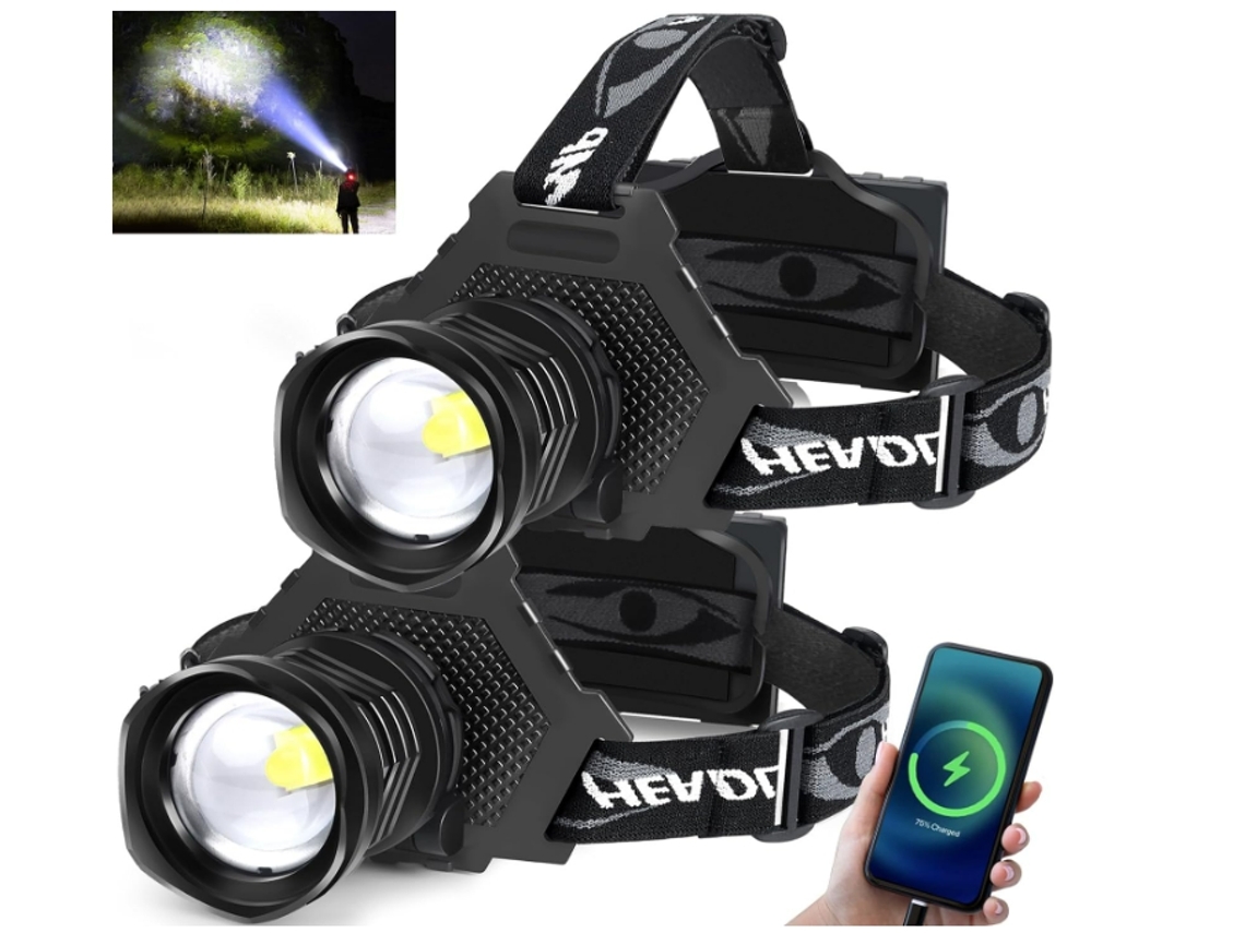 Farol Led Recarregável 100000 Lúmens BISBISOUS P70 5 Modos Ipx6 Preto VIGA EUROPE