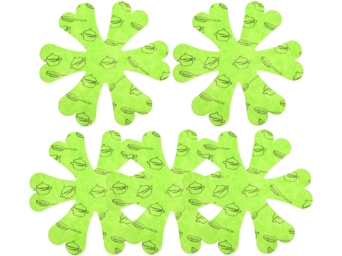 Conjunto Ukcoco De 5 Protetores Feltro Para Panelas E Frigideiras, Com Isolamento Térmico E Design Antiderrapante