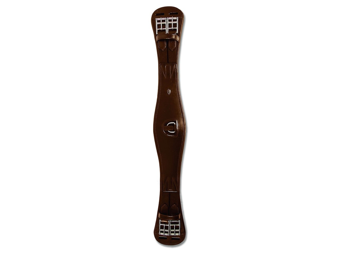Cilha Curta de Couro Anel Dourado 70 Cmwaldhausen