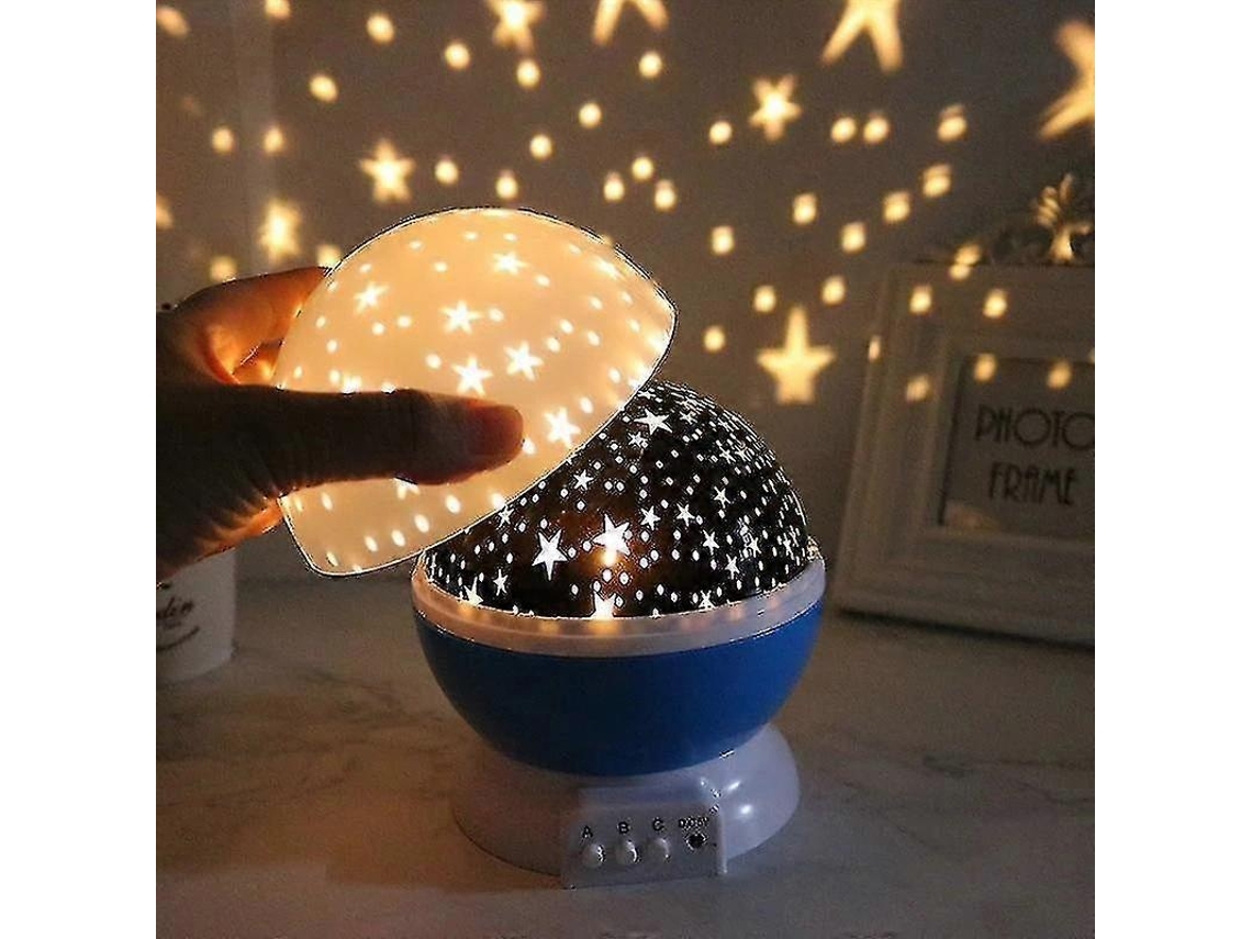 Projetor de Lua e Galáxia Led com Luz Noturna, Rotação 360° para Quarto, Infantil, Presente AQUAFORGE