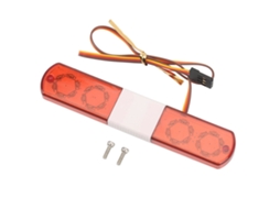 Luz De Polícia Led Rc Com 4 Modos Simulação De Luz De Aviso Para Carros Rc 1/8 1/10 Vermelha