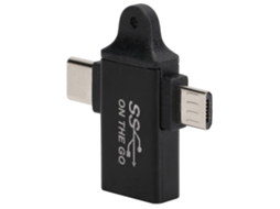 Adaptador Otg 2 em 1 para Transferência de Dados e Carregamento EOOCOO