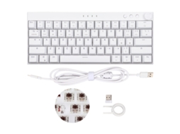 Teclado Mecânico Sem Fio 61 Teclas RGB Três Modos Switch Marrom para Gaming e Escritório | S/MARCA