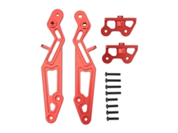 Suporte De Asa De Carro Rc Em Liga De Alumínio Para Arrma Série 1/7 1/8 Substituição Vermelho
