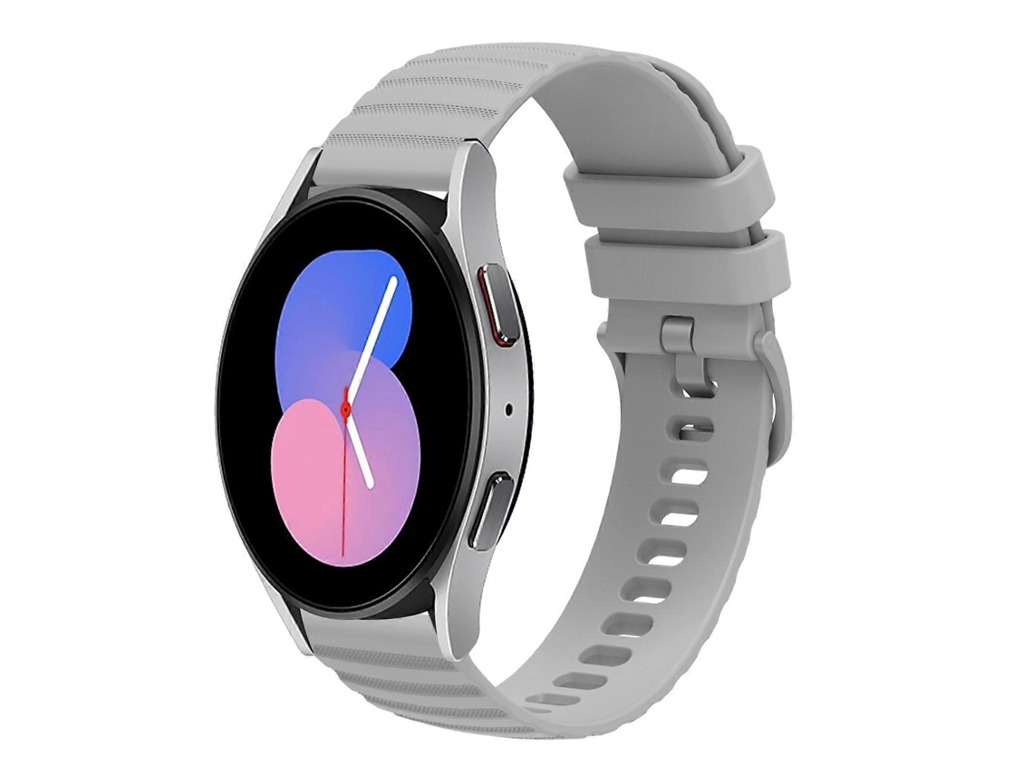 Pulseira De Silicone Sólida Com Estampa Ondulada E Pontilhada Para Samsung Galaxy Watch 42mm 20mm