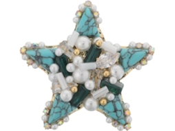 Broche Vintage Ciieeo Em Formato De Estrela-do-mar Com Cristais E Pérolas, Elegante Alfinete Para Mulheres, Acessório.