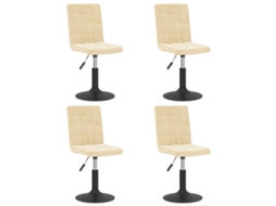 Dining Chair, Dining Chairs Vidaxl Creme Veludo (n/a)