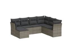 Garden Sofa Set, Garden Sofa Sets Vidaxl Cinzeto Rattan / Vime (n/a)