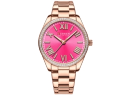 Relógio Feminino De Quartzo Com Pulseira De Aço, Design Simples, Numerais Romanos.