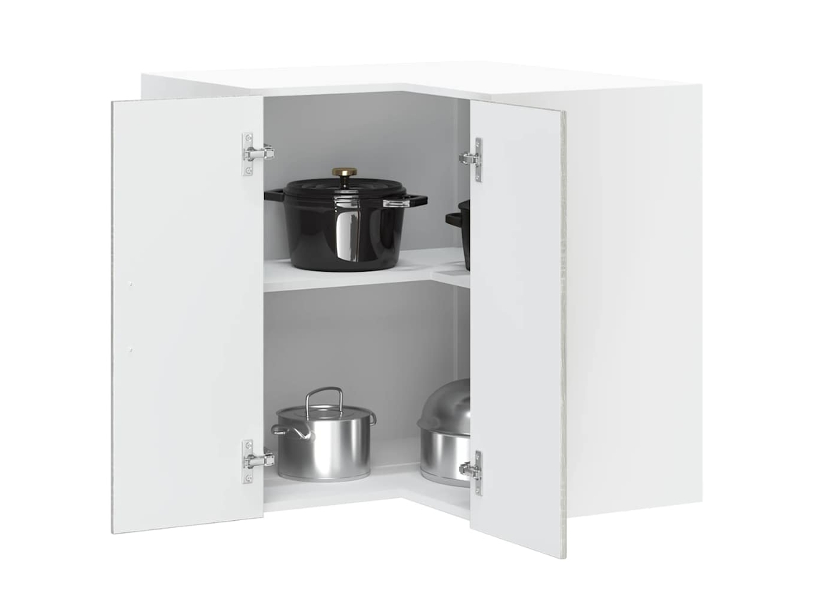 Vidaxl Armário Canto Parede Cozinha Porto Madeira Cinzento Sonoma