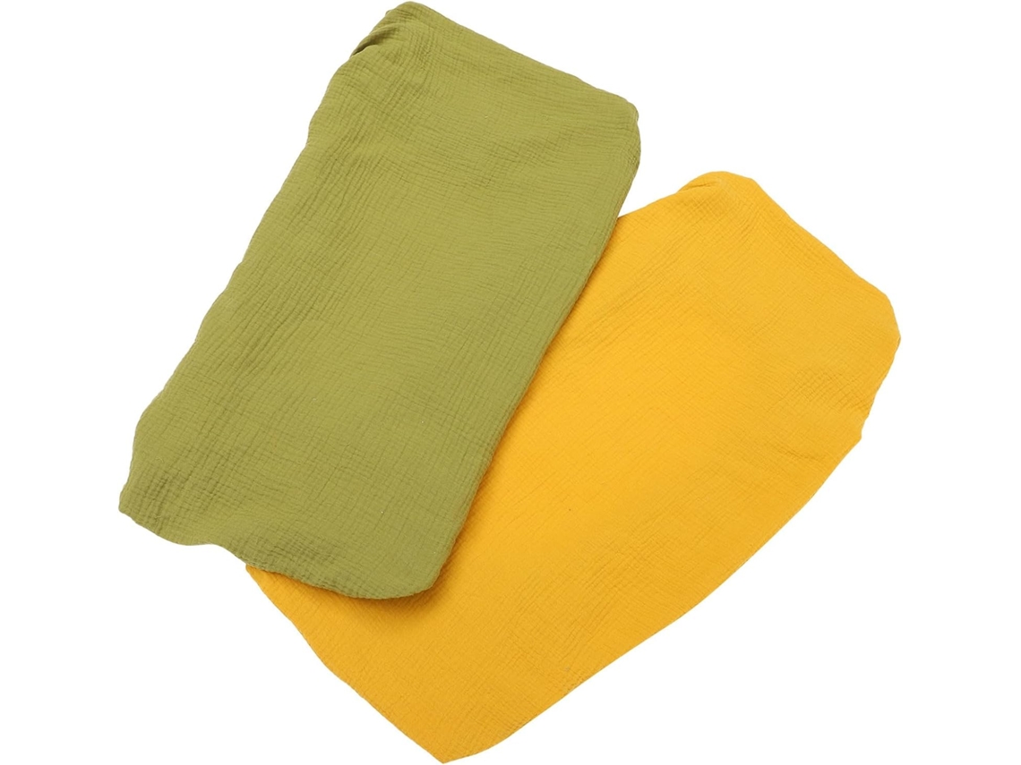 Conjunto De 2 Capas Removíveis De Algodão Para Colchão De Bebê