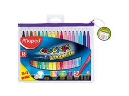 Canetas de Feltro MAPED Color'peps Long Life Ponta Média Média (leve 18 Pague 15)