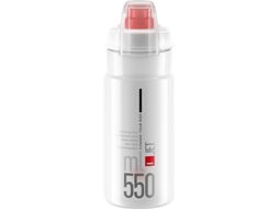 Garrafa ELITE Bidon Jet Plus Blanco Logo Rojo (550 ml)