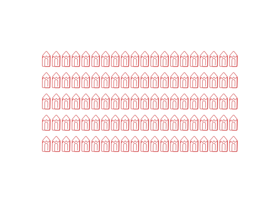 100 Clips De Papel Em Forma De Metal, Bonitos E Leves, Portáteis, Para Escritório, Para Classificar Documentos E Arquivos.