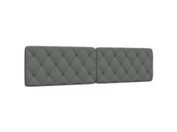 Vidaxl Almofadão De Cabeceira 200 Cm Tecido Cinzento-escuro