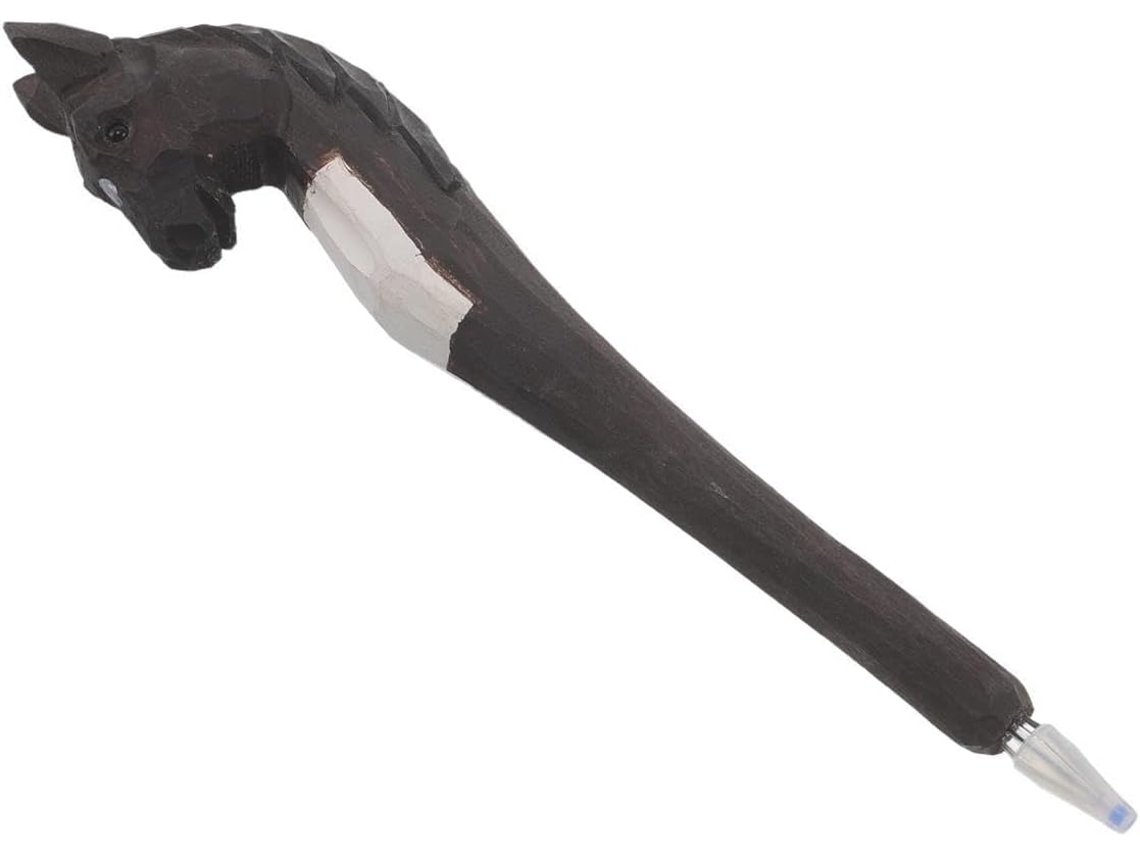 Caneta De Gel Madeira Cabilock Com Motivo Animal – Esferográfica