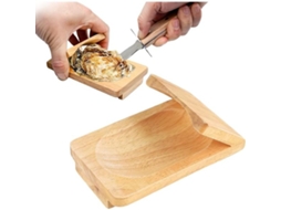 Clipe Para Abrir Ostras, Suporte De Madeira Para Conchas Ostras, Utensílio Para Frutos Do Mar, Compatível Com Festas, Acampamentos, Piqueniques