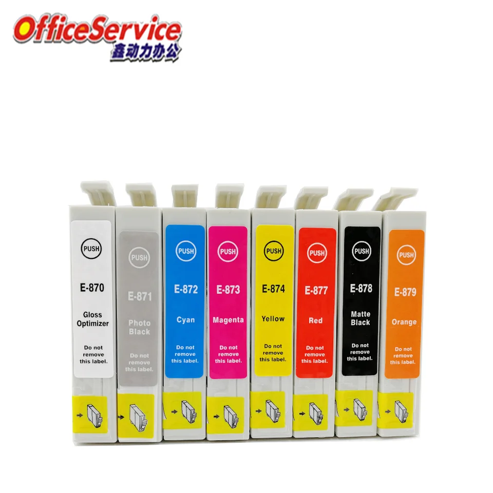 2 Unidades---0871t0870 T0871 T0872 T0873 T0874 T0877 T0878 T0879 Para Epson Stylus Photo R1900