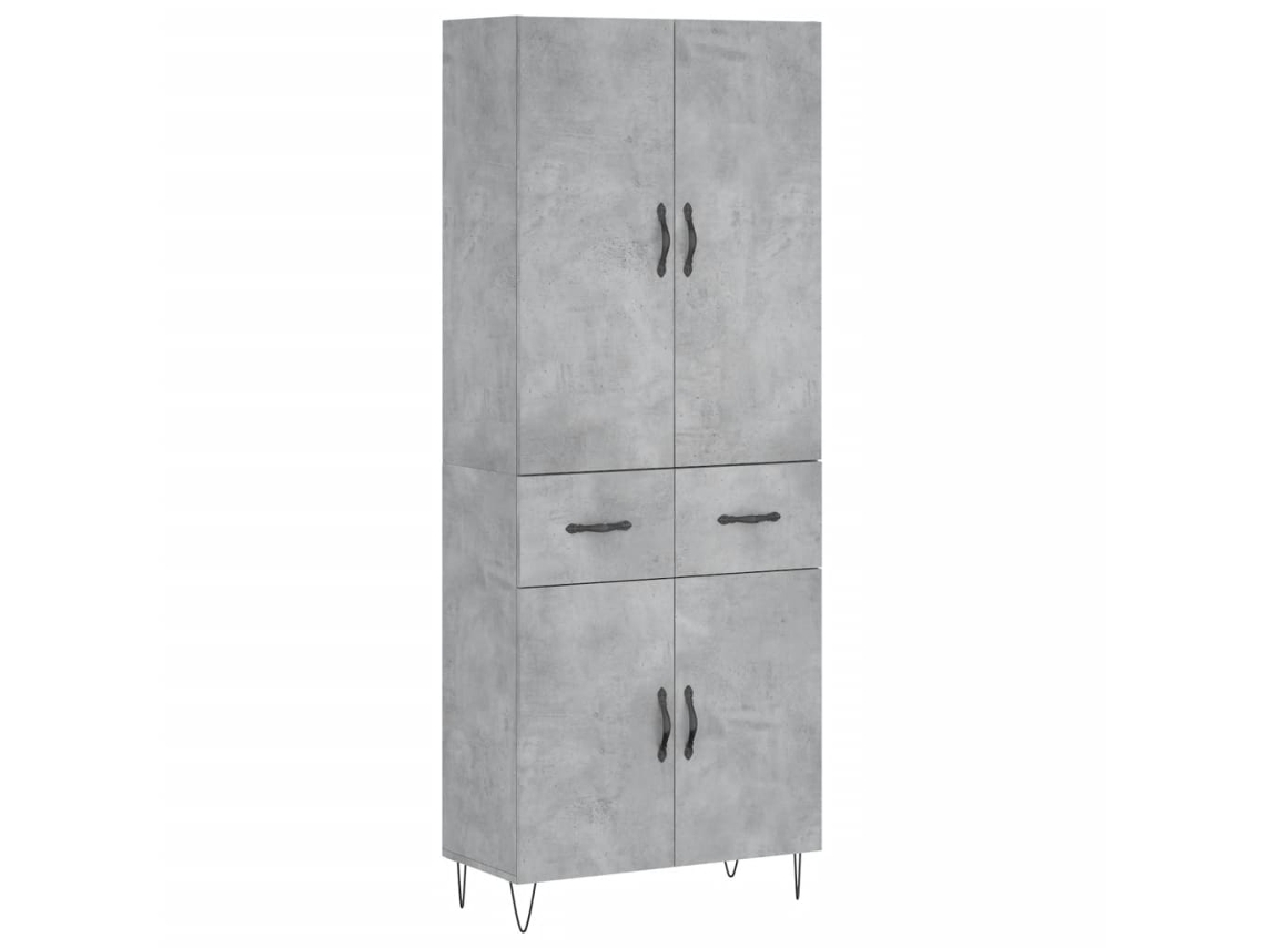 Highboard, Highboards Vidaxl Cinzeto Madeira Processada (n/a)
