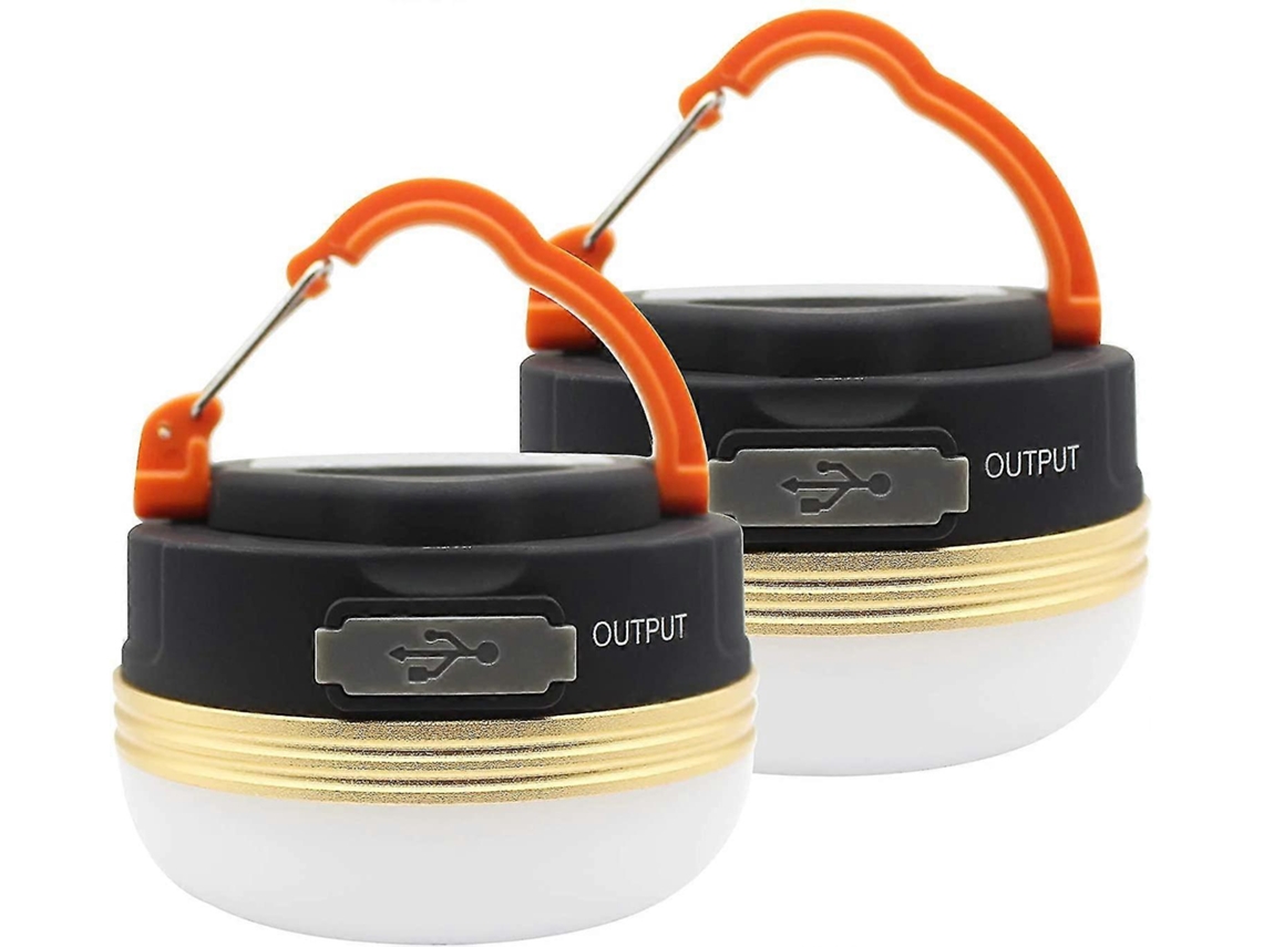 Lanterna Portátil , Luz De Acampamento, Led, Recarregável Por Usb Olysi Shop (pacote Com 2)