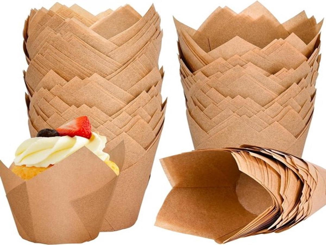 Formas para muffins e cupcakes Lurelia, pacote com 120 unidades.