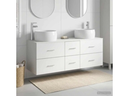 Vidaxl Conjunto De Móveis Para Banheiro 3 Unid. Branco