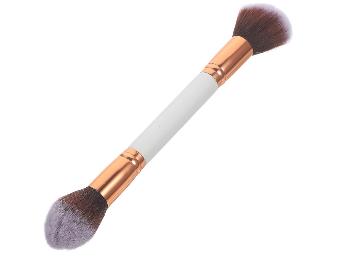 Pincel Para Pó Facial Multicolorido Com Cabo Redondo E Cerdas De Nylon Para Maquiagem Feminina Uso Diário 22,8x1,6x1,6 Cm 1 Peça Everley891