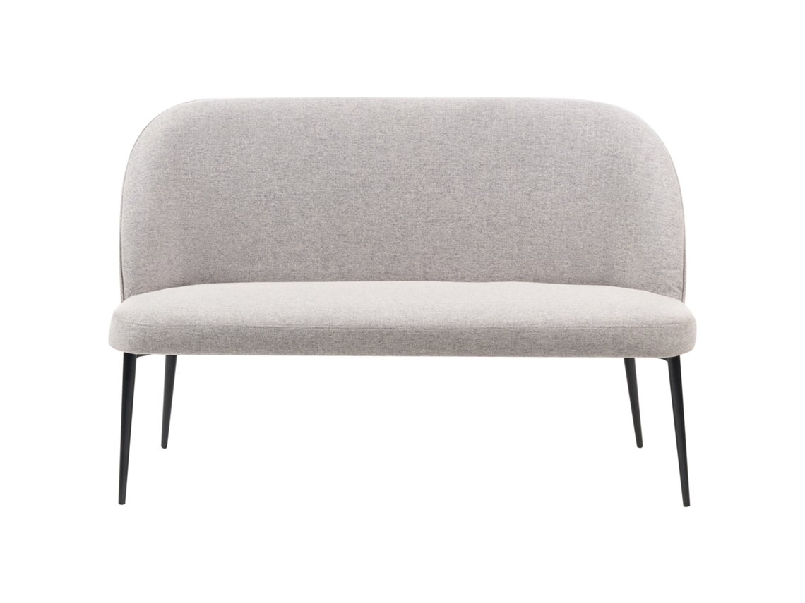 Sofá de 2 Lugares BELIANI Osby de Tecido Cinzento Claro 130x49x85