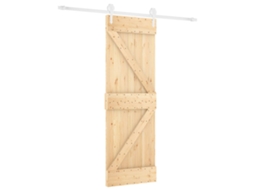 Maison Exclusive - Porta Deslizante Natural E Branco 70 X 210 Cm