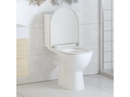 Vidaxl Tampo De Sanita Fecho Suave Com Design Remoção Rápida Branco