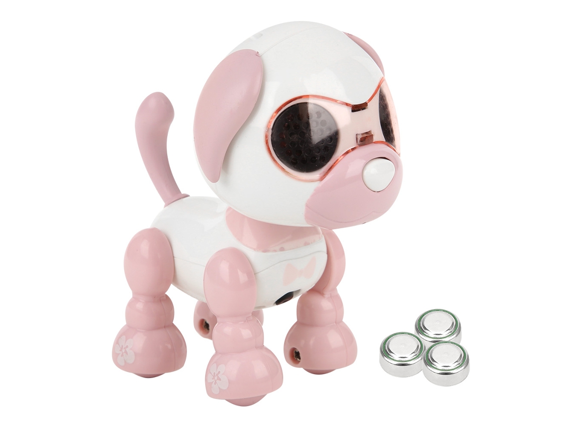 Ats perro Robô Inteligente com Sensor Táctil Eletrônico Brinquedo Educatsivo para Crianças Presente Rosa