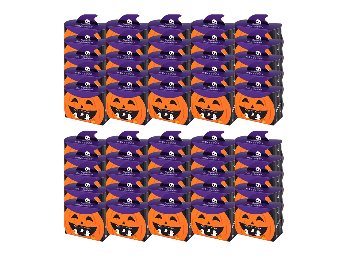 Chapéus De Halloween Com Gato Preto Cartoon E Círculo De Abóbora