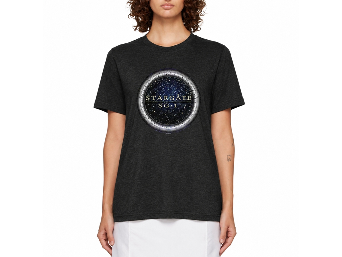 Rockinstone Stargate Sg1 Heather Black Adult T-shirt Size:xl