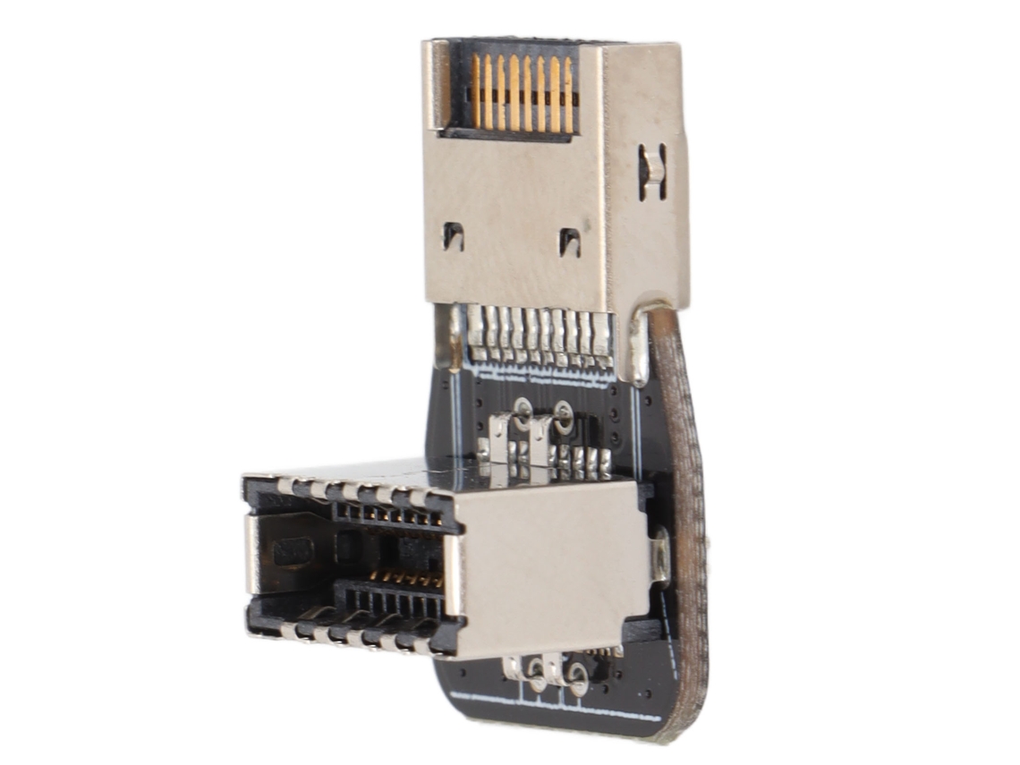 Adaptador De Painel Frontal Usb Adaptador De Interface Typee Typec De 90 Graus Usb3.1 Da Placa Mãe