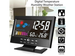Reloj Meteorológico Inteligente Con Pantalla Grande Y Alarma Digital De Tiempo Y Humedad Inalámbrico
