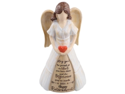 Escultura De Anjo De Resina Presente Aniversário, Aposentadoria E Decoração Doméstica