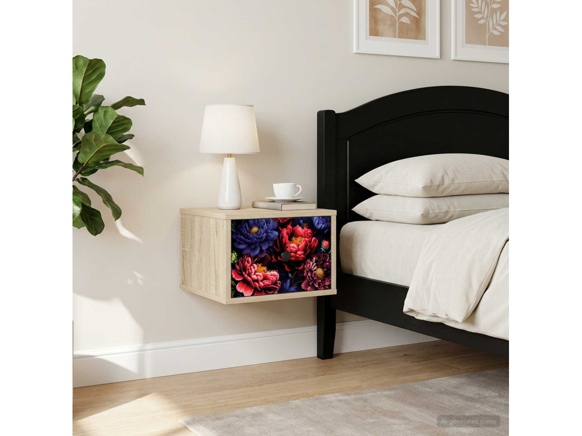 Vidaxl Armário De Cama Montado Na Parede Kiel Carvalho Sonoma