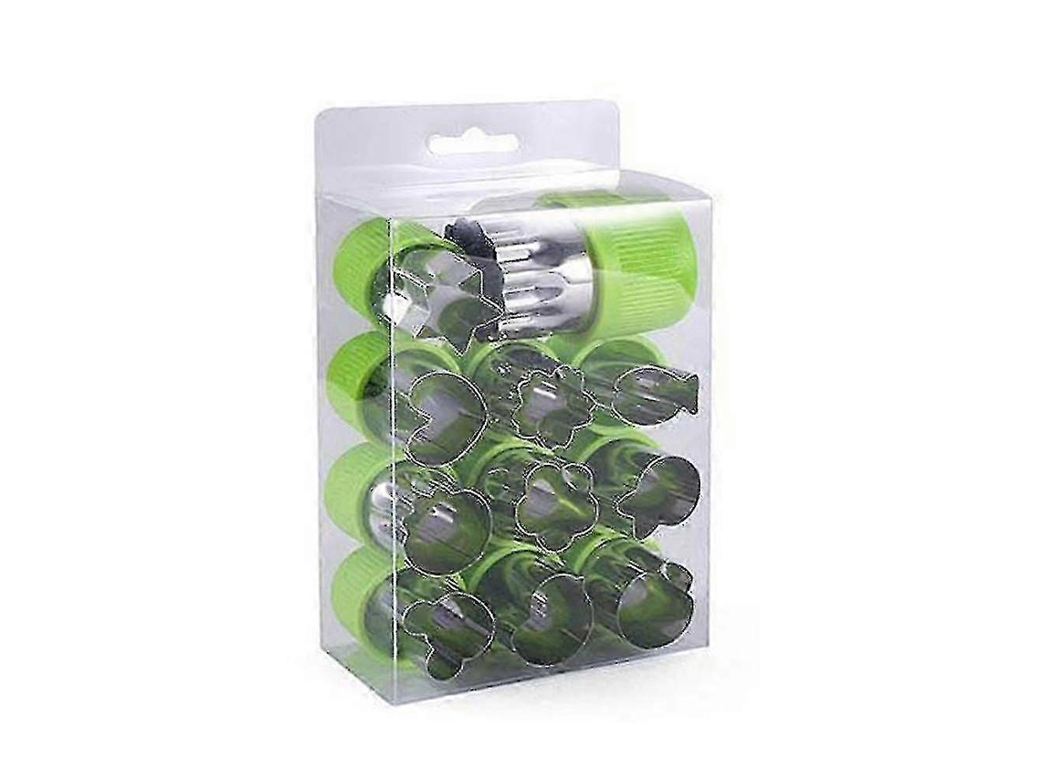 12 Peças De Molde Para Cortar Frutas E Vegetais, Ferramenta De Molde Para Alimentos Em Aço Inoxidável Everley891
