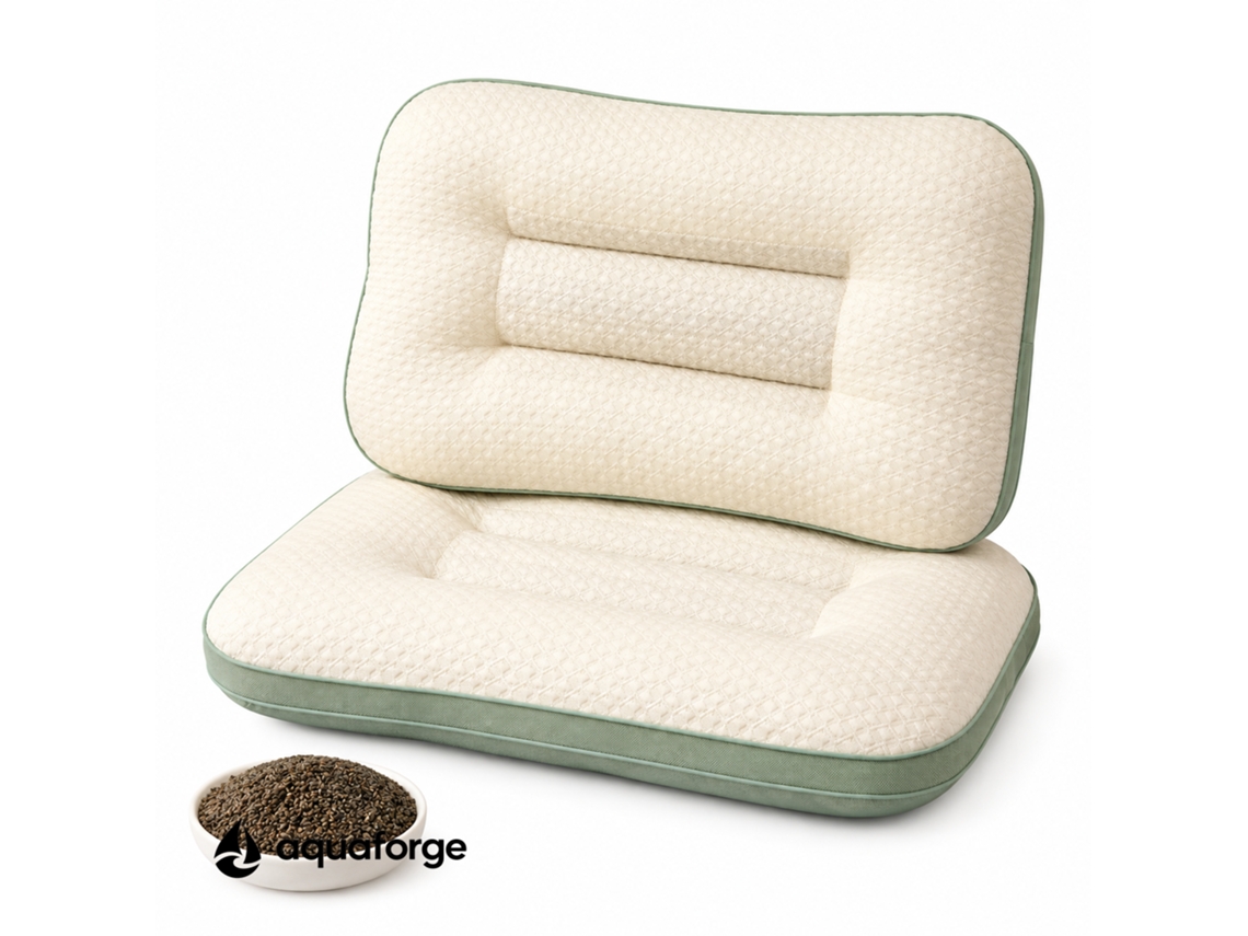 Almofada Cervical Ergonómica Algodão 48 X 74 Cm