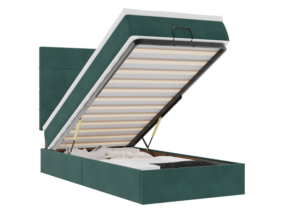 Ottoman Bed, Ottoman Beds Vidaxl Verde Veludo (80 X 200 Cm)