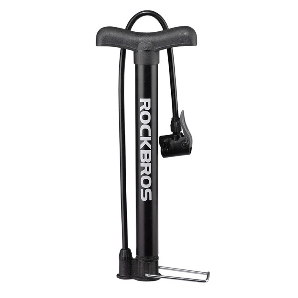 Bomba de chão para bicicleta Rockbros com pressão de 160 PSI e alça