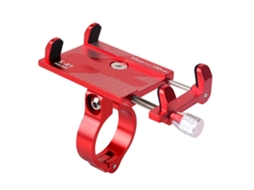 Suporte De Telefone Para Bicicleta E Moto Em Alumínio Ajustável Para Celulares De 3.0 A 6.8 Polegadas Com Base Para Guidão Scooter