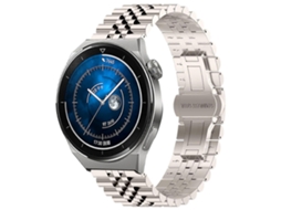 Pulseira De Aço Inoxidável Five Bull Half Round Para Huawei Watch Gt3 Pro 46mm + Ferramenta Para Remoção Da Pulseira