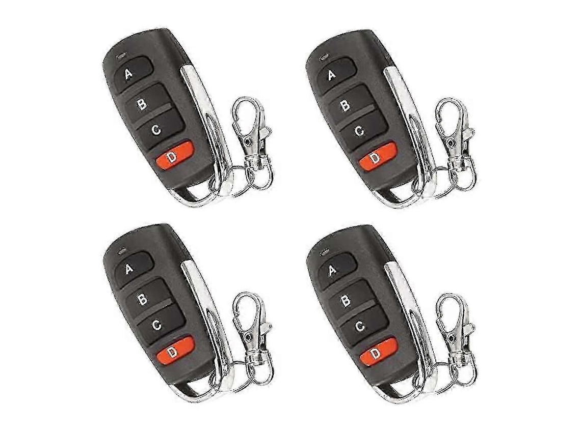 Conjunto De 4 Controles Remotos Universais Duplicadores Para Portas De Garagem, Controles Remotos Para Portões, Chaveiros De Substituição Para Po