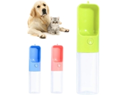 Garrafa Portátil Com Dispensador De Água, Capacidade 450 Ml, Acabamento Verde, Para Passeios E Hidratação Diária
