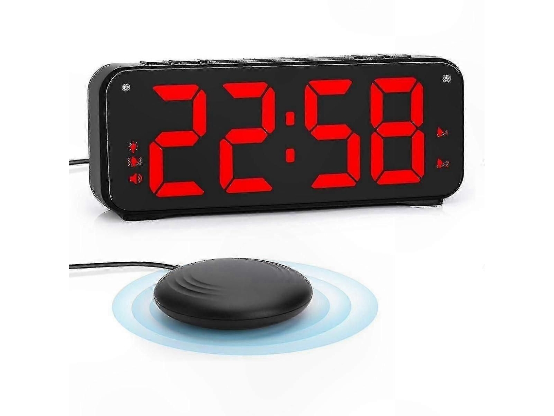Despertador Para Quem Tem Sono Pesado, Com Alerta Duplo E Vibração Para A Cama, Tela De 6,5" Para Uso No Quarto.