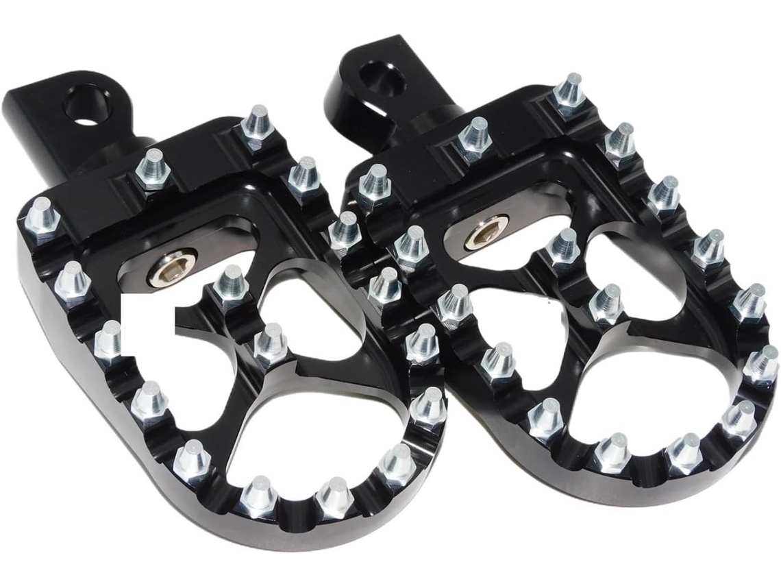Apoios para os Pés do Motociclista Pedais de Freio e Motocicleta Dentes Substituíveis Aço Inoxidável: