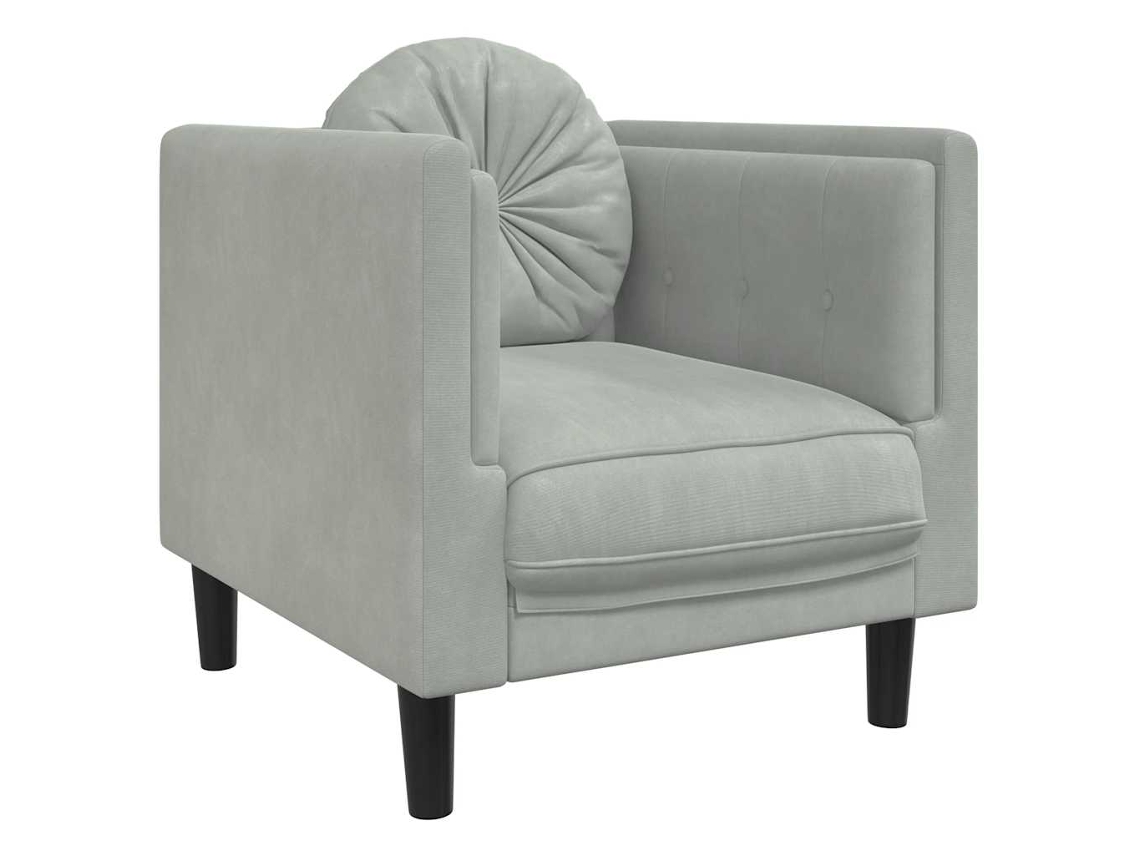 Sofa Chair, Sofa Chairs Vidaxl Cinzeto Veludo (n/a)