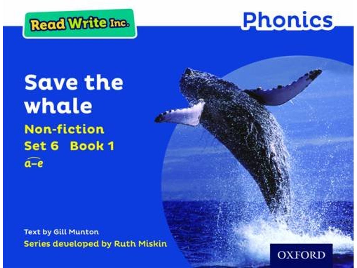 Livro Read Write Inc. Phonics Save the Whale de Gill Munton (Inglês)